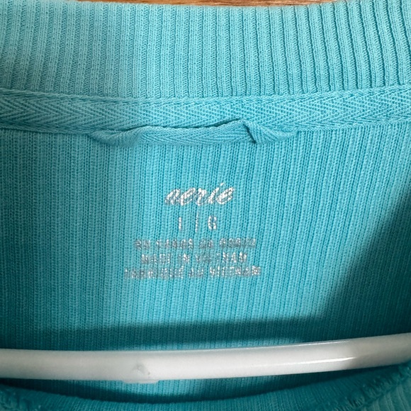 Aerie New Love Blue Corded Sweatshirt & Short Set - Large/XL - Picture 5 of 11